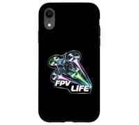 FPV Life Racing Drone Pilot First Person View Quadcopter Carcasa para iPhone XR