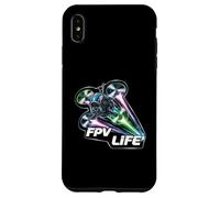 FPV Life Racing Drone Pilot First Person View Quadcopter Carcasa para iPhone XS MAX