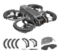FPVtosky 3-IN-1 - Accesorios de protección para DJI Avata 2: Protección de hélice + protector de lente + cubierta de lente, Negro