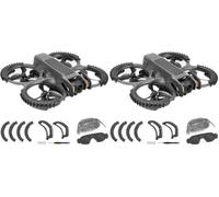 FPVtosky 3-IN-1 - Accesorios de protección para DJI Avata 2: Protección de hélice + protector de lente + cubierta de lente, Negro (Paquete de 2)