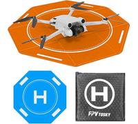 FPVtosky Almohadilla de aterrizaje octogonal nocturna reflectante, plegable, portátil, impermeable, 52 cm, para DJI Flip/NEO/Mini 4K/Mini 4 Pro/Avata/Air 3S/Mini 3/2 SE Accesorios