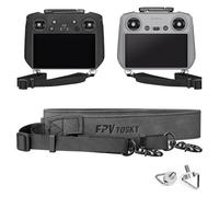 FPVtosky Cordón para DJI RC 2, RC y RC Pro 2, Mini 5 Pro, correa de cuello RC, cordón de cuero suave compatible con DJI Flip/Mini 4/Mini3/Mavic 4/Air 3S, accesorios de control remoto (negro)
