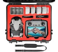 FPVtosky Funda rígida para DJI Mini 4 Pro/3 Pro/Mini 3 Fly More Combo, funda de transporte impermeable para accesorios DJI RC 2/RC [rojo, solo funda]