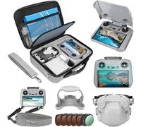 FPVtosky Paquete de accesorios Mini 4 Pro - Kit 7 en 1, funda de transporte, juego de filtros ND, parasol RC2, cordón, tapa de lente, protector de pantalla, soporte de hélice para DJI Mini 4