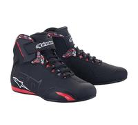 Fq20 Botas De Moto Alpinestars Sektor - Negro/Rojo Brillante 25145231303