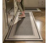 FQ753 - Alfombrilla impermeable de PVC para cocina, antideslizante, resistente al aceite, diseño de piel larga, decoración de interiores, marrón, 50 x 160 cm, accesorio duradero y elegante para el