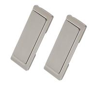 FQFLXY6589 2 piezas Tiradores de Aleación Zinc,Manijas Invisibles,Simplicidad Moderna Pomos Cajones para Armarios Muebles,Cajas Puerta Manija Anillo-Con Tornillos (Distancia agujeros 96mm,Dibujo)