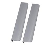 FQFLXY6589 2 Piezas Tiradores de Muebles,Manijas en Cocinas,Ahorro de espacio Manijas de Cajones Aluminio,Tiradores de Puerta de Cajón,Tiradores Ocultos Armarios,Armario para vino (600mm,Gris)