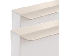 FQFLXY6589 2 Piezas Tiradores Ocultos Para Armarios,Manijas de Aluminio,Tiradores de Puerta de Cajón,Tiradores de Muebles,Manijas Moderno se puede utilizar en Cocinas,Cajones,Armarios (200mm,Gris 1)