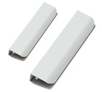 FQFLXY6589 2 Piezas Tiradores Ocultos Para Armarios,Manijas de Aluminio,Tiradores de Puerta de Cajón,Tiradores de Muebles,Manijas Moderno se puede utilizar en Cocinas,Cajones,Armarios (120mm,blanco)