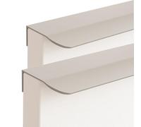 FQFLXY6589 2 Piezas Tiradores Ocultos Para Armarios,Manijas de Aluminio,Tiradores de Puerta de Cajón,Tiradores de Muebles,Manijas Moderno se puede utilizar en Cocinas,Cajones,Armarios (1200mm,Gris)