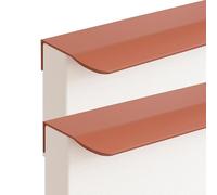 FQFLXY6589 2 Piezas Tiradores Ocultos Para Armarios,Manijas de Aluminio,Tiradores de Puerta de Cajón,Tiradores de Muebles,Manijas Moderno se puede utilizar en Cocinas,Cajones,Armarios (150mm,Naranja)