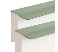 FQFLXY6589 2 Piezas Tiradores Ocultos Para Armarios,Manijas de Aluminio,Tiradores de Puerta de Cajón,Tiradores de Muebles,Manijas Moderno se puede utilizar en Cocinas,Cajones,Armarios (150mm,Verde)