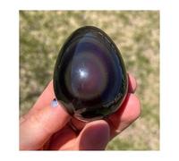 FQHIDMOMX 1 Huevo de Piedra obsidiana arcoíris 50-100 g