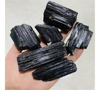 FQHIDMOMX 1 Pieza 300-400 g de turmalina Negra, Piedra Rugosa, cruda para