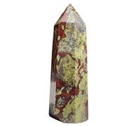 FQHIDMOMX 1 Pieza de 1100-1200 g Piedra Sangre dragón, Cristal Cuarzo, Punta obelisco