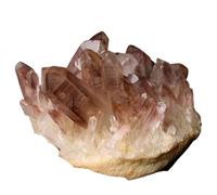 FQHIDMOMX 1 Pieza de 500-550 g Punta racimo Cristal Cuarzo Rojo Transparente