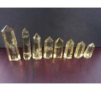 FQHIDMOMX 1 Pieza de varitas Cristal 16 cm, Puntas fusión Amarillas, Cristales for decoración
