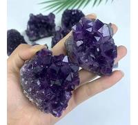 FQHIDMOMX 1 racimo de Amatista púrpura cruda Cuarzo, 55-80 g, Piedra Rugosa, racimos geodas for decoración del hogar