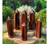 FQHIDMOMX 1 Varita de Cristal Cuarzo obelisco Ojo Tigre 8-9 cm, Regalo Puntiagudo for Amantes del