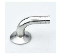 FQHIDMOMX 12.7/14/16/19/25/32/38/45/51mm OD SS304 Hose Barb Pipe Fitting 1.5" 2” Tri Clamp 50.5mm/64mm Ferrule 90 Degree Elbow(38mm x Ferrule 50.5)