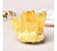FQHIDMOMX 1pc Amethyst Cluster Crystal Quartz Stone Rough Crystals Home Decor Ornaments (Color : Yellow, Size 200-300g)