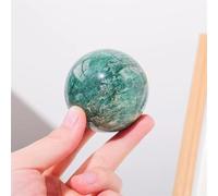 FQHIDMOMX 1Pc Chlorite Crystal Ball Decoration Green Quartz Gemstone Divination Magic Sphere Decorate Ornaments (Color : 6.5-7cm)
