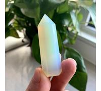 FQHIDMOMX 1PC Crystal Point Opal Hexagonal Column Repair Magic Wand Stone Home Furnishing Room Decoration Ornaments