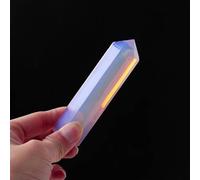 FQHIDMOMX 1pc Synthetic Quartz Opal Crystal Point Tower Polished Hexagonal Prisms Column Home Decor Ornaments