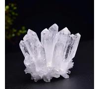 FQHIDMOMX 300-400g White Crystal Cluster Quartz Aura Stone Origin Home Decor Ornaments