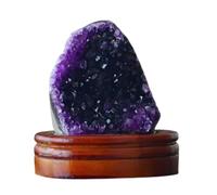 FQHIDMOMX 60mm Amethyst Crystals Cluster Geode Cave and Stones for Home Décor Collectors
