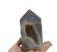 FQHIDMOMX Agate Geode Wand Quartz Crystal Column Home Office Decoration Decor(Size:800-900g)
