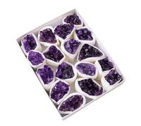 FQHIDMOMX Amethyst Cluster Crystals Rough Stones Crystal Clusters Chips Gemstone for Wicca Gift