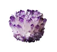 FQHIDMOMX Amethyst Cluster Quartz Crystals Geode Stone for Witchcraft,Home Decor,Viewing and Decorating,300-400g
