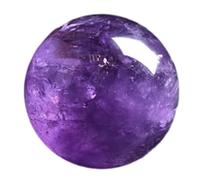 FQHIDMOMX Amethyst Crystal Ball with Stand Sphere Balls for Witchcraft and Decorative, ball-30mm