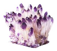 FQHIDMOMX Amethyst Crystal Cluster Rock, Gemstone Raw Rough Purple Gift Spiritual Room Decor200-400G,200g