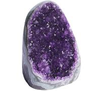 FQHIDMOMX Amethyst Crystal Rock, Real Stone, Cluster Geode, Purple Crystals and Stones Quartz Gifts Spiritual Gift,1500g