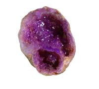 FQHIDMOMX Amethyst Geode Electroplated Purple Crystal Cave for Home Decor, & Gifts,100~150g