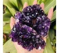 FQHIDMOMX Amethyst Quartz Crystal Cluster Home Decor(2pc)