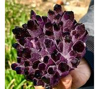 FQHIDMOMX Amethyst Violet Ghost Phantom Quartz Crystal Cluster Pray Home Decor degaussing (Size : 610-700g)