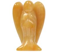 FQHIDMOMX Angel Statue, Elegant Pocket Crystal Figurines 2.5 Cm Hand Carved Stone Bag Decoration Spiritual Gift for,11