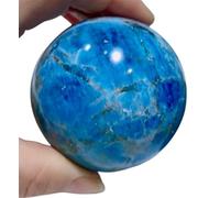 FQHIDMOMX Apatite Quartz Ball Sphere Gemstone Ornament Crystal Stone Sculpture for Divination Wiccan Witchcraft Feng Shui Decor,40~50mm