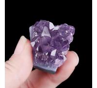 FQHIDMOMX Beautiful Amethyst Cluster geode Purple Quartz Crystal Home Decoration Crafts (Size : 130-150g)