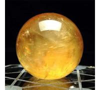 FQHIDMOMX Beautiful Citrine Calcite Quartz Crystal Sphere Ball Gemstone Ornaments (Size : 2-2.5kg)