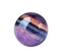 FQHIDMOMX Beautiful Colorful Fluorite Ball Home Decoration,1 Piece,20~25mm