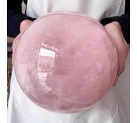 FQHIDMOMX Beautiful Rose Quartz Sphere Crystal Ball Ornaments (Size : 1500-1600g)