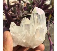 FQHIDMOMX Beautiful White Flame Aura Quartz Crystal Cluster