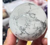 FQHIDMOMX Beautiful White Jasper Quartz Crystal Ball Ornaments (Size : 40-45mm)