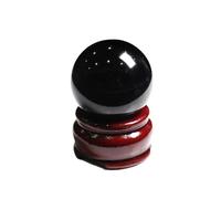 FQHIDMOMX Black Obsidian Sphere Crystal Ball Stone with Stand Home Office Table Ornaments (Size : 2.5cm)