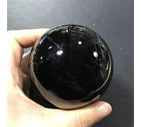 FQHIDMOMX Black Obsidian Sphere Crystal Magic Ball Rock Stone Feng Shui Witchcraft Gemstone Collectibles Room Decor Ornaments (Size : 4cm)
